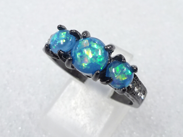 COLORED STONE FASHION RING / JP SIZE 21